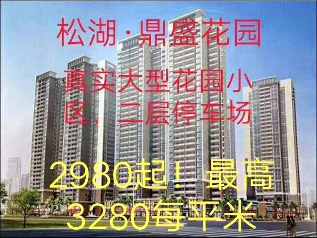 东莞大朗6栋大型花园统建楼《松湖一城》两层停车场超大花园 地铁1号线600米