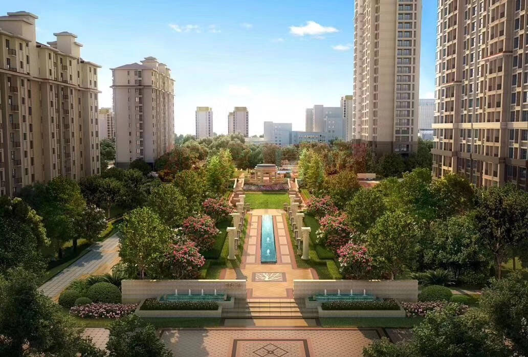 东莞长安5栋封大型花园统建楼《滨海蓝湾》空中花园带停车场 通燃气 零距离沙井  