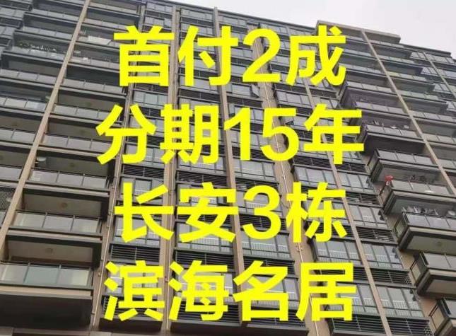 长安沙头首付5万买两房《滨海名居》三栋大型统建楼，可分期15年，均价4200元
