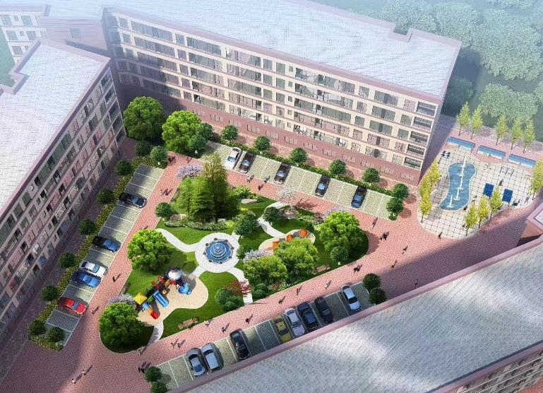 《陌尚花园》石岩六栋花园小区，通燃气，总价79.8万，停车位1:1.3